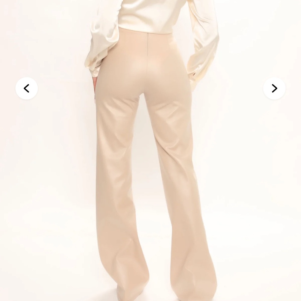 Elegant Cream Women's Pants - Picture 3 of 5